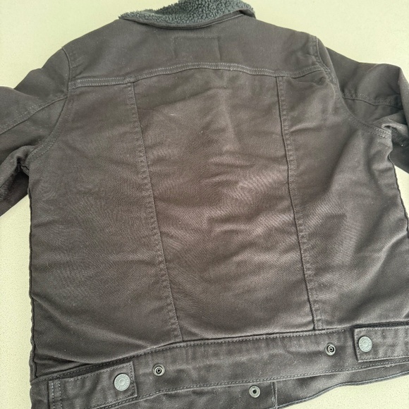 Levi's Original Sherpa Trucker Jacket Original Sherpa Trucker Jacket Black Denim - Picture 11 of 12